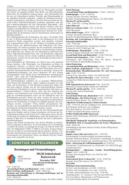 Ausgabe 47/2010 - Verbandsgemeinde Ulmen