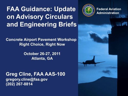 FAA Guidance - American Concrete Pavement Association