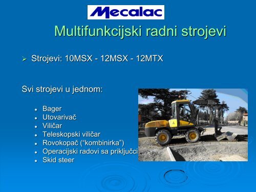 Promocija strojeva Mecalac - euro-bager.com