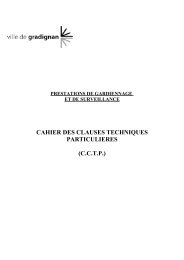 cahier des clauses techniques particulieres (cctp) - Gradignan