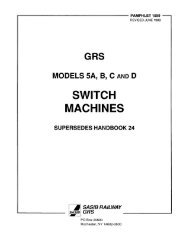 5 Letter Series Switch Machine (A,B,C,D) - Alstom