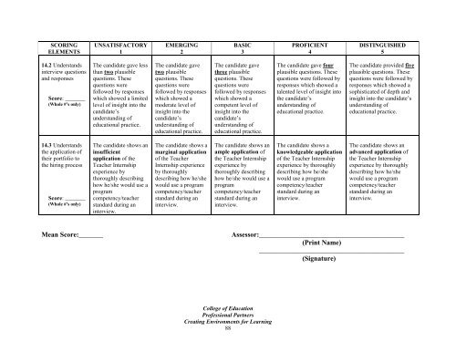 handbook for cooperating teachers - Wilmington University