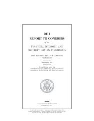 2011 report to congress - U.S.-China Economic and Security Review ...