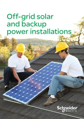 Off-grid solar and backup power installations