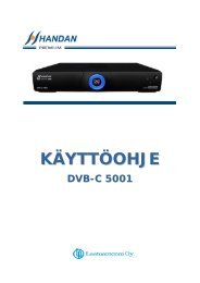 DVB-C 5001 Käyttöohje