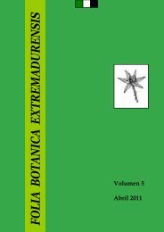 Folia Botanica Extremadurensis, vol. 5 (2011) - Biblioteca digital del ...