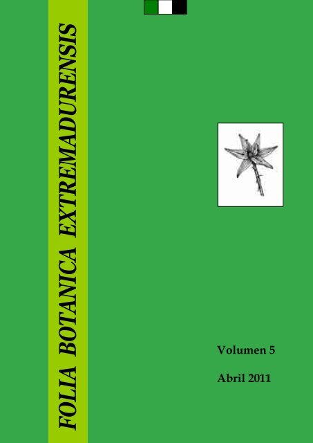 Folia Botanica Extremadurensis, vol. 5 (2011) - Biblioteca digital del ...