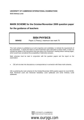 Physics-Marking Scheme/Physics-MS-P2-O.N-09.pdf - Ourpgs.com