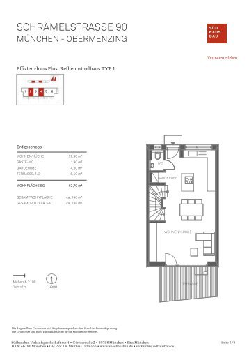 Grundriss RMH 2 - Südhausbau