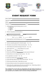 EVENT REQUEST FORM - Hoboken NJ