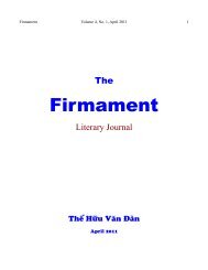 Firmament - Le Cercle LittÃ©raire - Tháº¿ Há»¯u VÄƒn Ä Ã n -