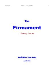 Firmament - Le Cercle LittÃ©raire - Tháº¿ Há»¯u VÄn ÄÃ n - The Literary ...