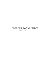 CODE OF JUDICIAL ETHICS - ICC