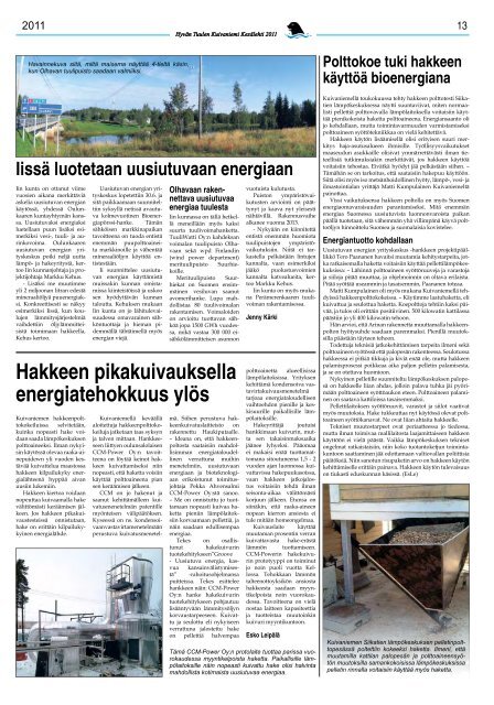 kuivaniemi kesÃ¤lehti 1 heinÃ¤kuu 8.7.2011 - PudasjÃ¤rvi-lehti ja VKK ...