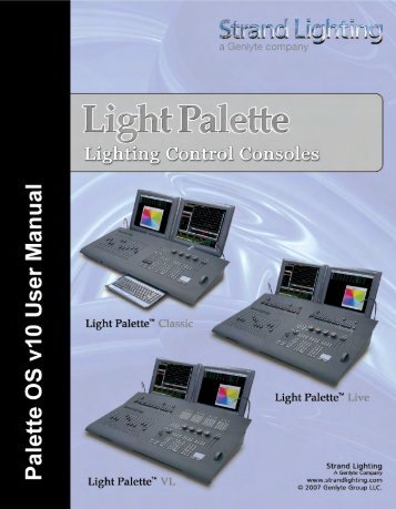 Palette OS Manual - Strand Lighting