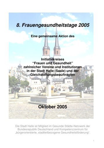 8. Frauengesundheitstage 2005 - Stadt Halle (Saale)