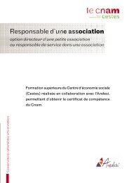 Responsable d'une association - La NACRe