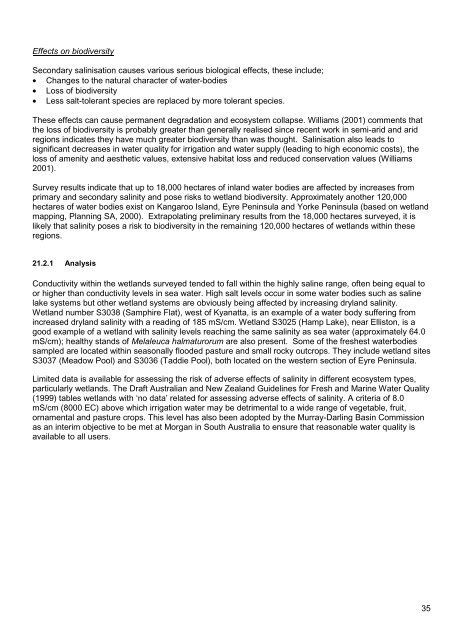 2007 Wetland Inventory for the Eyre Peninsula