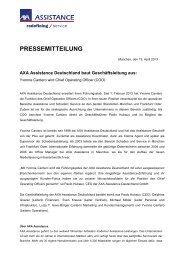 Yvonne Cantero wird COO bei AXA Assistance Deutschland