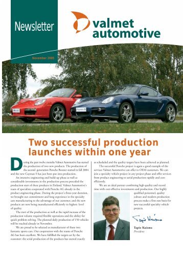 November 2005 - Valmet Automotive