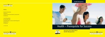 Flyer Health Management - Deutsche Post DHL