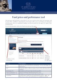 Fund prices and performance tool - St James's Place