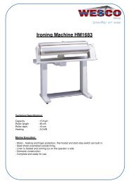 Ironing Machine HM1683 - WESCO-Navy