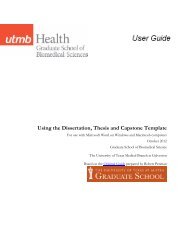 Using the Thesis and Dissertation Templates - The Graduate School ...