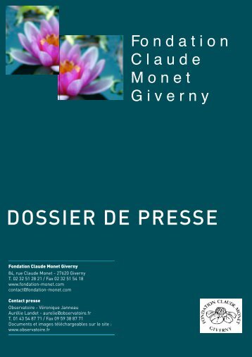 DOSSIER DE PRESSE - Observatoire