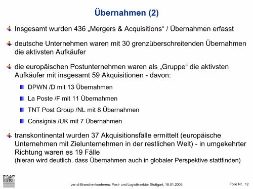 Unternehmensstrategien im deregulierten ... - Input Consulting