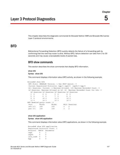 Brocade MLX Series and Brocade NetIron XMR Diagnostic Guide ...