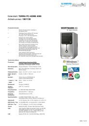 Datenblatt: TERRA PC-HOME 4000 Artikelnummer ... - SE-Computer