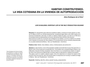 habitar construyendo. la vida cotidiana en la vivienda de ...