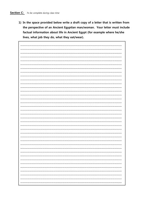 DARWIN MIDDLE SCHOOL Assessment Task Sheet