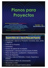 Planos para Proyectos - Universidad de Valladolid