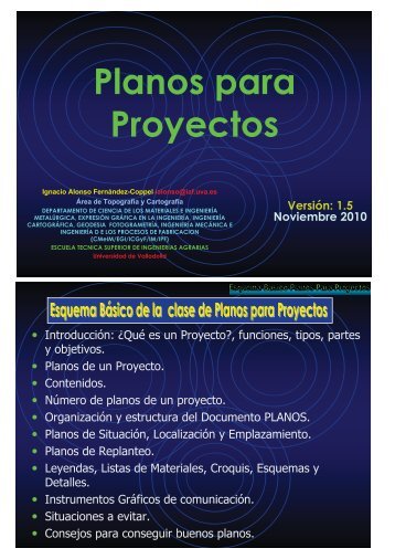 Planos para Proyectos - Universidad de Valladolid