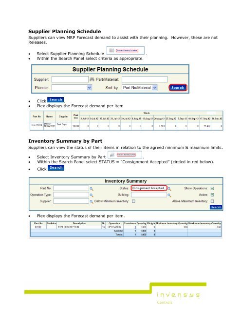 iGlass Supplier User Manual.pdf - Invensys Controls