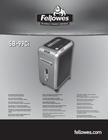 SB-99Ci SB-99Ci - Fellowes