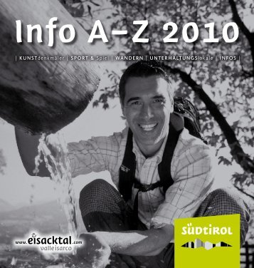 Info A–Z 2010 - Tourismusverband Eisacktal