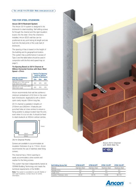 Wall Ties and Restraint Fixings - Masonry First