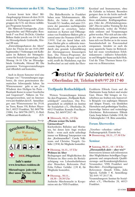 Die gesamte Ausgabe 4/2004 als pdf-Datei - Senioren Zeitschrift ...