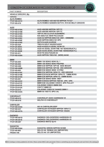 SECTION C -REMANUFACTURED Compressors - MACS