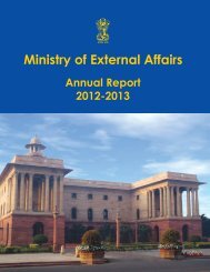 Annual Report 2012-2013 - Ministry of External Affairs