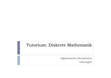Algebraische Strukturen - Mathe @ StevenKoehler.de