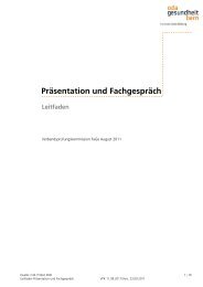 PrÃ¤sentation und FachgesprÃ¤ch - OdA Gesundheit Bern