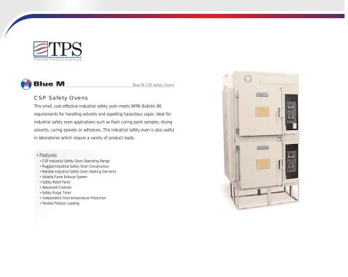 CSP Safety Ovens Features: - MHz Electronics, Inc