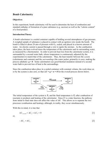 Bomb Calorimetry