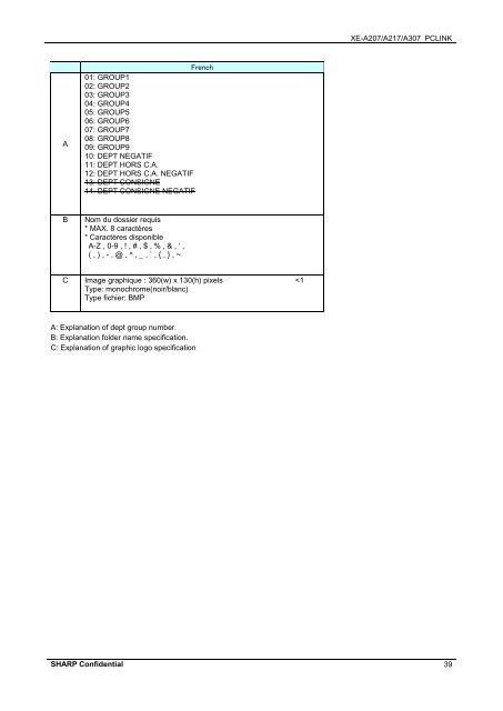 Sharp PC Link Manual XE-A207 & 217