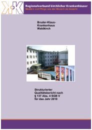 Qualitätsbericht, Bruder-Klaus-Krankenhaus - Regionalverbund ...