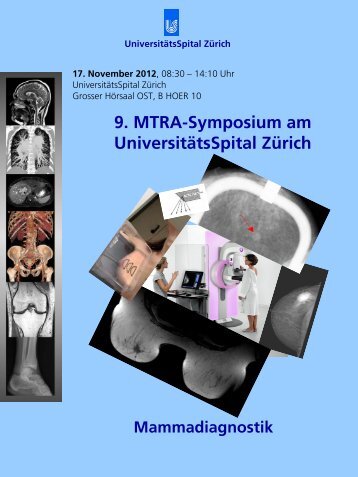 9. MTRA-Symposium am UniversitÃ¤tsSpital ZÃ¼rich - Radiologie ...